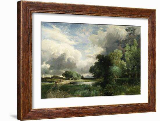 Approaching Storm Clouds-Frederick Arthur Bridgman-Framed Giclee Print