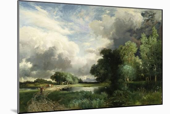 Approaching Storm Clouds-Frederick Arthur Bridgman-Mounted Giclee Print
