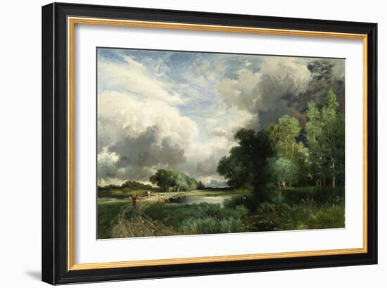 Approaching Storm Clouds-Frederick Arthur Bridgman-Framed Giclee Print