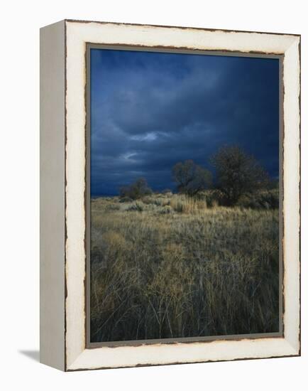 Approaching Storm in Desert, Lava Beds National Monument, California, USA-Paul Souders-Framed Premier Image Canvas