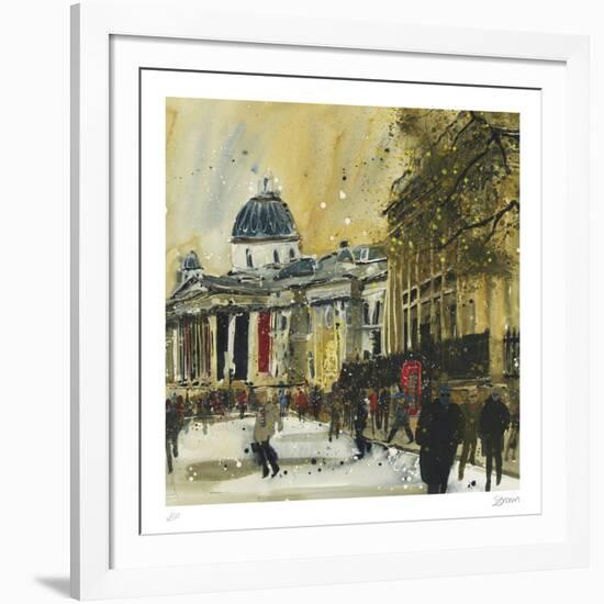 Approaching Trafalgar Square, London-Susan Brown-Framed Collectable Print