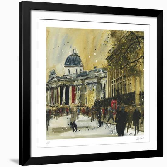 Approaching Trafalgar Square, London-Susan Brown-Framed Collectable Print