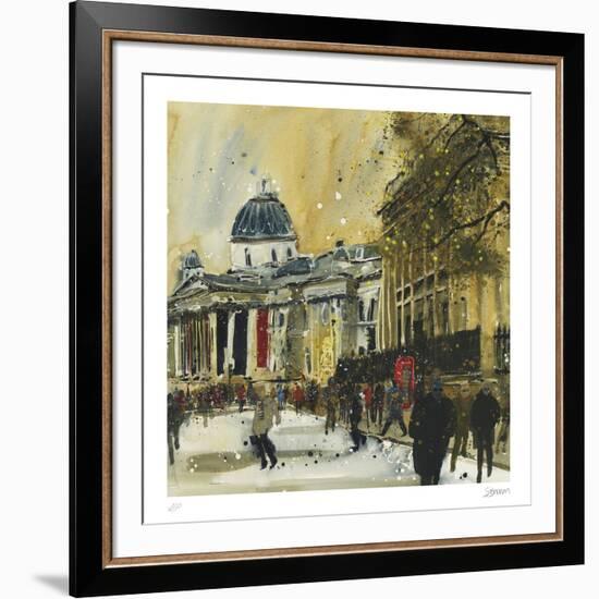 Approaching Trafalgar Square, London-Susan Brown-Framed Collectable Print