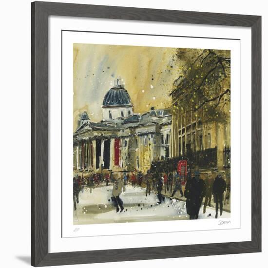 Approaching Trafalgar Square, London-Susan Brown-Framed Collectable Print