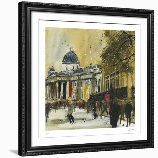 Approaching Trafalgar Square, London-Susan Brown-Framed Collectable Print