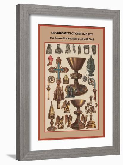 Appurtenances of Catholic Rite-Friedrich Hottenroth-Framed Art Print