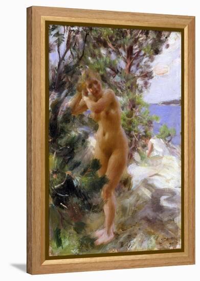 Apres Le Bain - after the Bath - Zorn, Anders Leonard (1860-1920) - 1895 - Oil on Canvas - 53,5X36,-Anders Leonard Zorn-Framed Premier Image Canvas