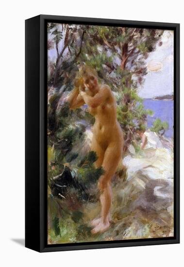 Apres Le Bain - after the Bath - Zorn, Anders Leonard (1860-1920) - 1895 - Oil on Canvas - 53,5X36,-Anders Leonard Zorn-Framed Premier Image Canvas