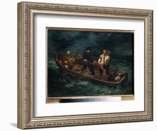 Apres Le Naufrage  (After a Shipwreck) (Aussi Appeles  Naufrages Abandonnes Dans Un Canot ) Les Re-Ferdinand Victor Eugene Delacroix-Framed Giclee Print