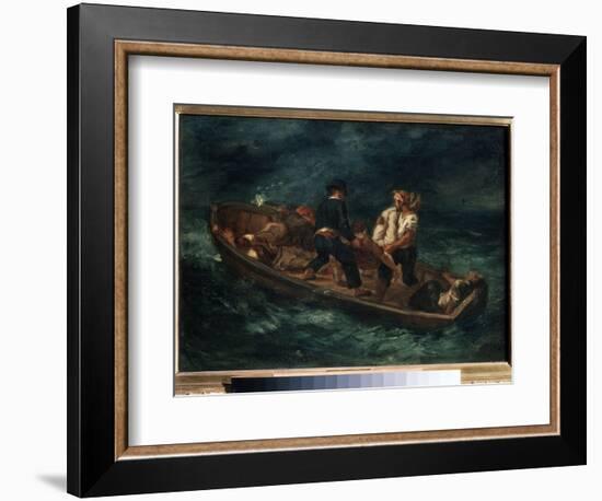 Apres Le Naufrage  (After a Shipwreck) (Aussi Appeles  Naufrages Abandonnes Dans Un Canot ) Les Re-Ferdinand Victor Eugene Delacroix-Framed Giclee Print