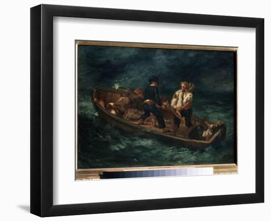 Apres Le Naufrage  (After a Shipwreck) (Aussi Appeles  Naufrages Abandonnes Dans Un Canot ) Les Re-Ferdinand Victor Eugene Delacroix-Framed Giclee Print