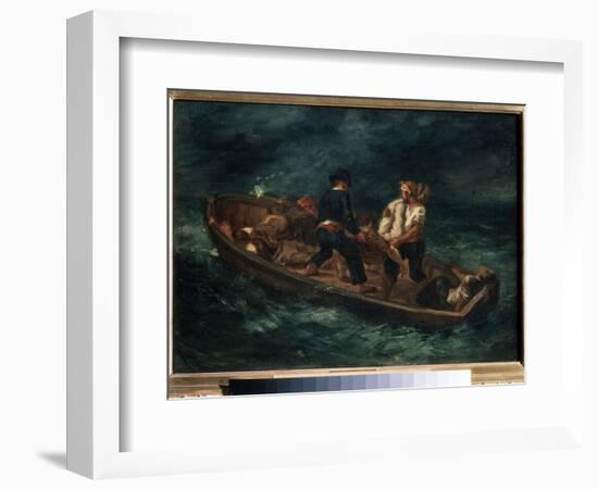 Apres Le Naufrage  (After a Shipwreck) (Aussi Appeles  Naufrages Abandonnes Dans Un Canot ) Les Re-Ferdinand Victor Eugene Delacroix-Framed Giclee Print