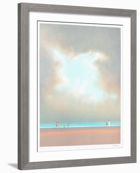 Après-midi sur la plage-Pierre Doutreleau-Framed Collectable Print