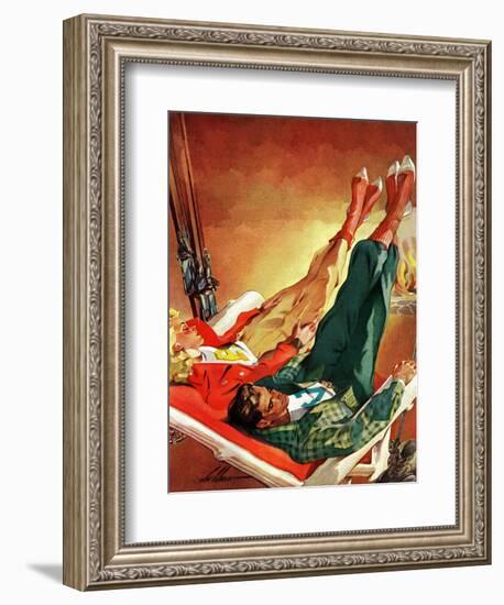 "Apres Ski," February 22, 1941-Ski Weld-Framed Giclee Print