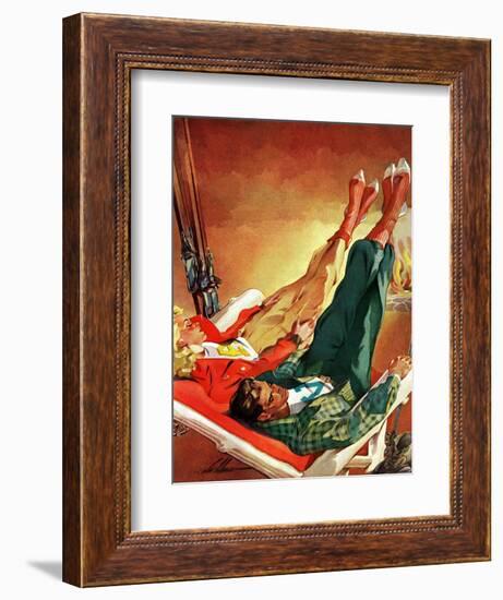 "Apres Ski," February 22, 1941-Ski Weld-Framed Giclee Print