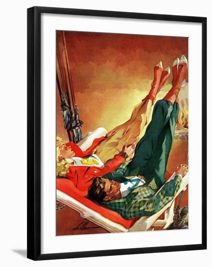 "Apres Ski," February 22, 1941-Ski Weld-Framed Giclee Print