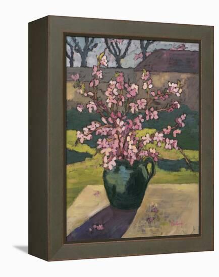 Apricot Flower, 2013-Marta Martonfi-Benke-Framed Premier Image Canvas