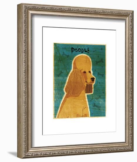 Apricot Poodle-John W^ Golden-Framed Art Print