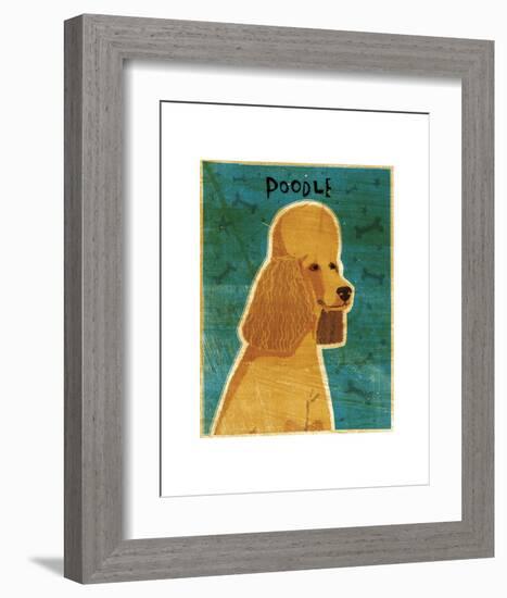 Apricot Poodle-John W^ Golden-Framed Art Print