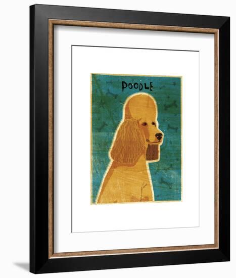 Apricot Poodle-John W^ Golden-Framed Art Print