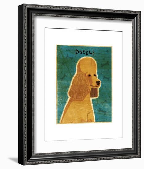 Apricot Poodle-John W^ Golden-Framed Art Print