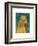 Apricot Poodle-John W^ Golden-Framed Art Print