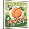 Apricots Vintage Poster Design-lukeruk-Mounted Photographic Print