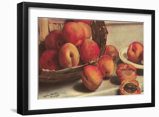 Apricots-null-Framed Art Print