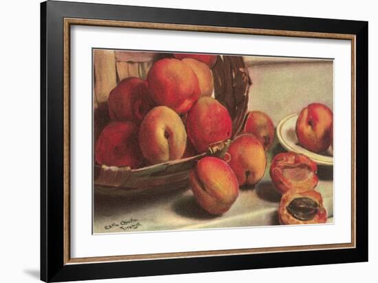 Apricots-null-Framed Art Print