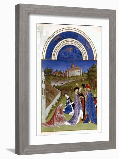 April, 1412-1416-Paul Limbourg-Framed Giclee Print