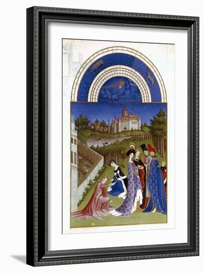 April, 1412-1416-Paul Limbourg-Framed Giclee Print