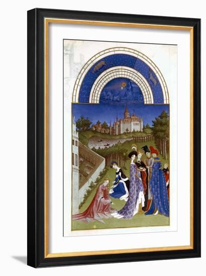 April, 1412-1416-Paul Limbourg-Framed Giclee Print