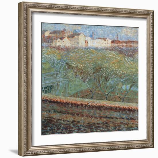 April Evening, 1908-Umberto Boccioni-Framed Giclee Print