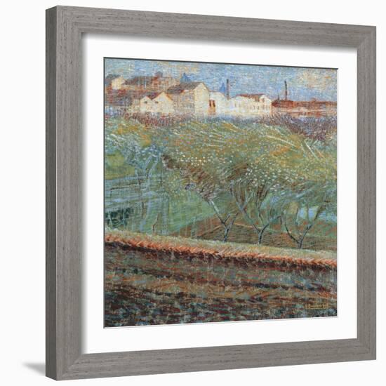 April Evening, 1908-Umberto Boccioni-Framed Giclee Print