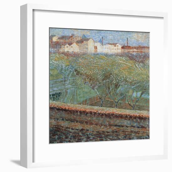 April Evening, 1908-Umberto Boccioni-Framed Giclee Print