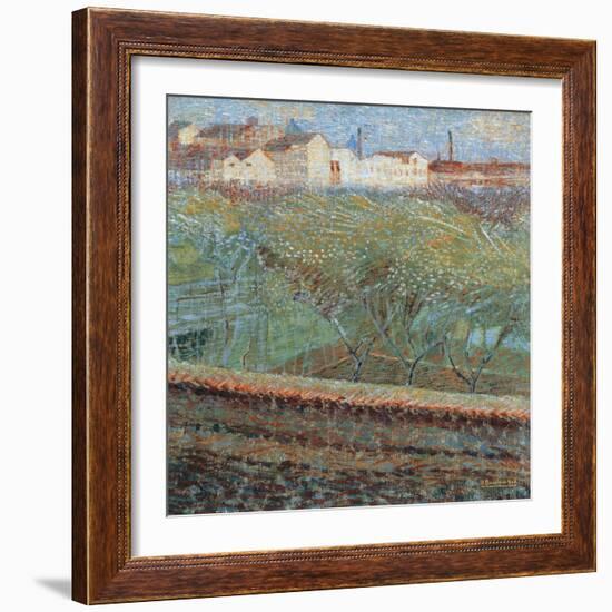 April Evening, 1908-Umberto Boccioni-Framed Giclee Print