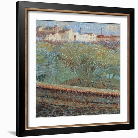 April Evening, 1908-Umberto Boccioni-Framed Giclee Print