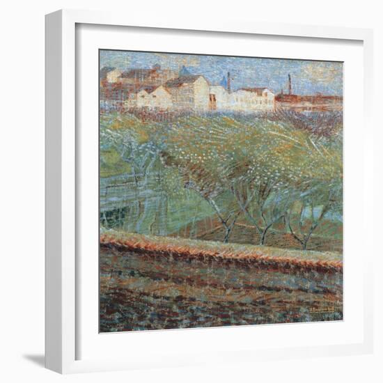 April Evening, 1908-Umberto Boccioni-Framed Giclee Print