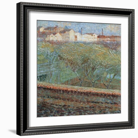 April Evening, 1908-Umberto Boccioni-Framed Giclee Print