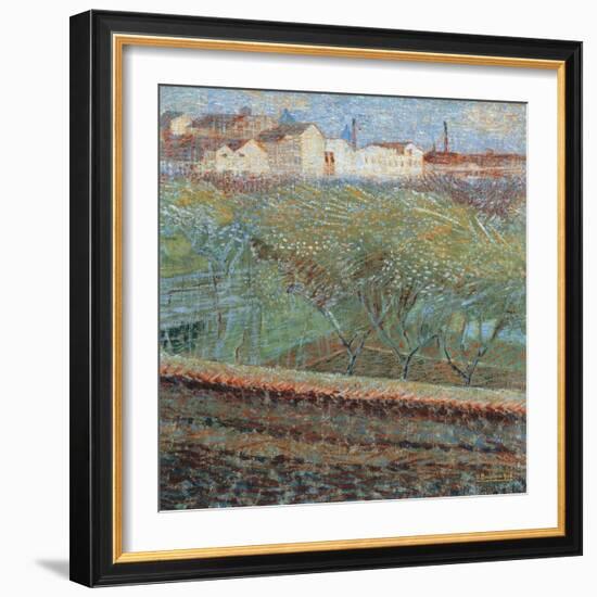 April Evening, 1908-Umberto Boccioni-Framed Giclee Print