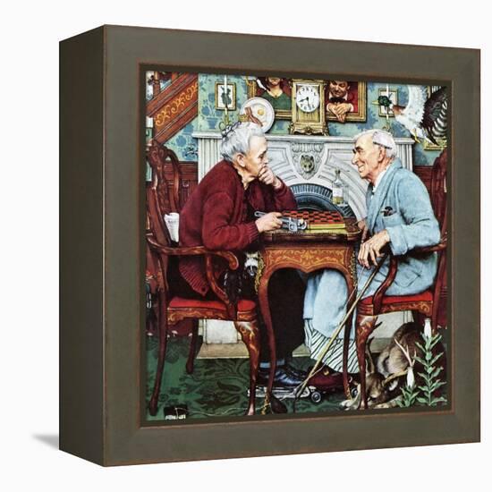 "April Fool, 1943", April 3,1943-Norman Rockwell-Framed Premier Image Canvas