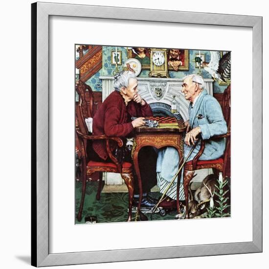 "April Fool, 1943", April 3,1943-Norman Rockwell-Framed Giclee Print