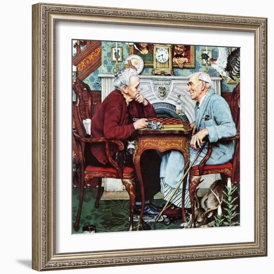 "April Fool, 1943", April 3,1943-Norman Rockwell-Framed Giclee Print