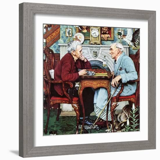 "April Fool, 1943", April 3,1943-Norman Rockwell-Framed Giclee Print