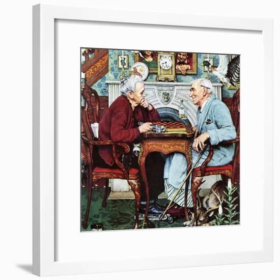 "April Fool, 1943", April 3,1943-Norman Rockwell-Framed Giclee Print