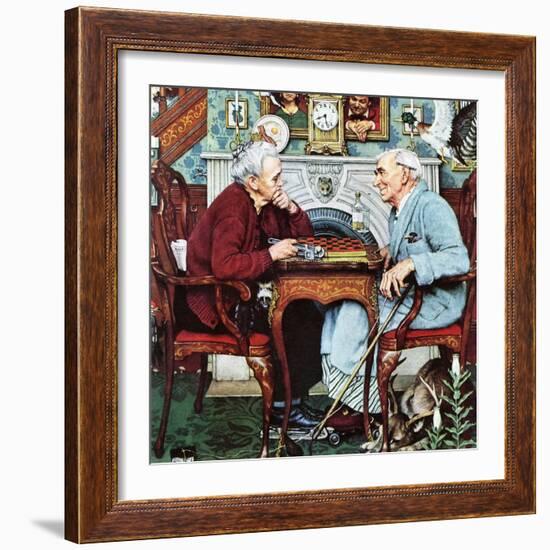 "April Fool, 1943", April 3,1943-Norman Rockwell-Framed Giclee Print