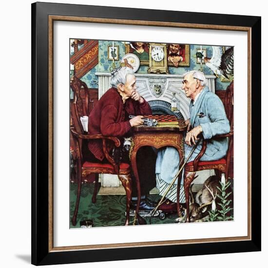 "April Fool, 1943", April 3,1943-Norman Rockwell-Framed Giclee Print