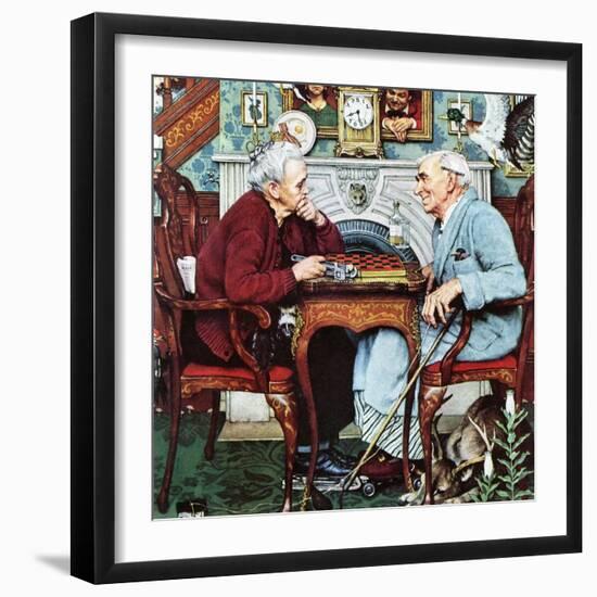 "April Fool, 1943", April 3,1943-Norman Rockwell-Framed Giclee Print