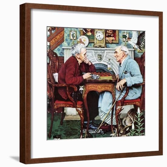 "April Fool, 1943", April 3,1943-Norman Rockwell-Framed Giclee Print