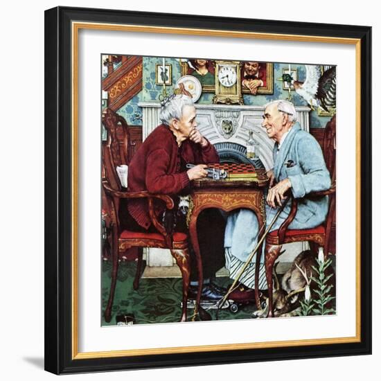 "April Fool, 1943", April 3,1943-Norman Rockwell-Framed Giclee Print